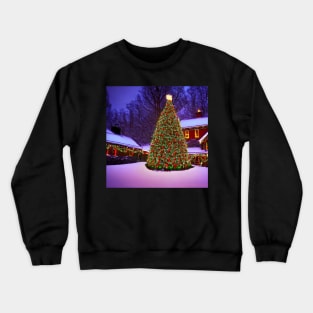 Christmas Tree in the Snow Crewneck Sweatshirt